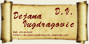 Dejana Vugdragović vizit kartica